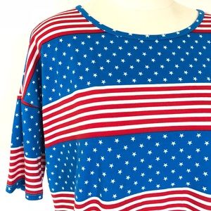 🇺🇸 LULAROE IRMA TUNIC AMERICAN FLAG AMERICANA